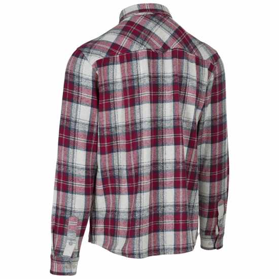 Риза С Дълъг Ръкав Trespass Men's Wrothamton Long Sleeve Shirt Ягода 