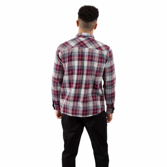 Риза С Дълъг Ръкав Trespass Men's Wrothamton Long Sleeve Shirt Ягода 