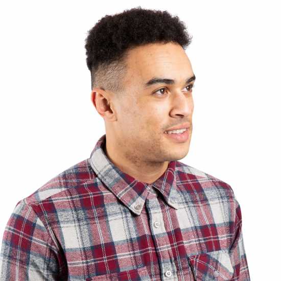 Риза С Дълъг Ръкав Trespass Men's Wrothamton Long Sleeve Shirt Ягода 