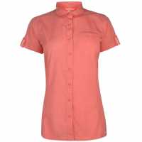 Millet Arpi Short Sleeve Shirt Ladies Dark Coral Дамски ризи и тениски