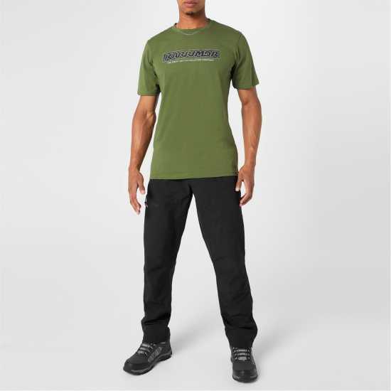Мъжка Тениска Karrimor T Shirt Mens Khaki Мъжко облекло за едри хора