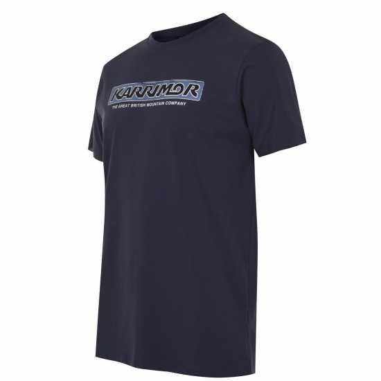 Мъжка Тениска Karrimor T Shirt Mens Blue Steel Мъжко облекло за едри хора