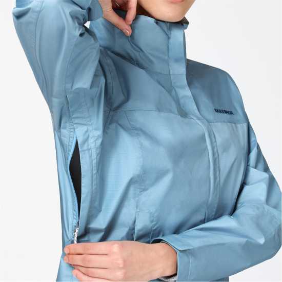 Водонепромокаемо Дамско Яке Eco Waterproof Jacket Ladies Blue Дамски грейки
