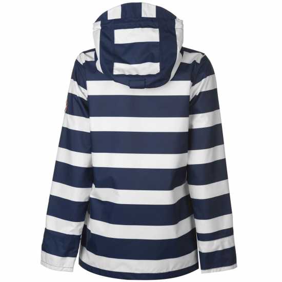 Gelert Водонепромокаемо Дамско Яке Coast Waterproof Jacket Ladies Navy/Wht Stripe Дамски якета и палта