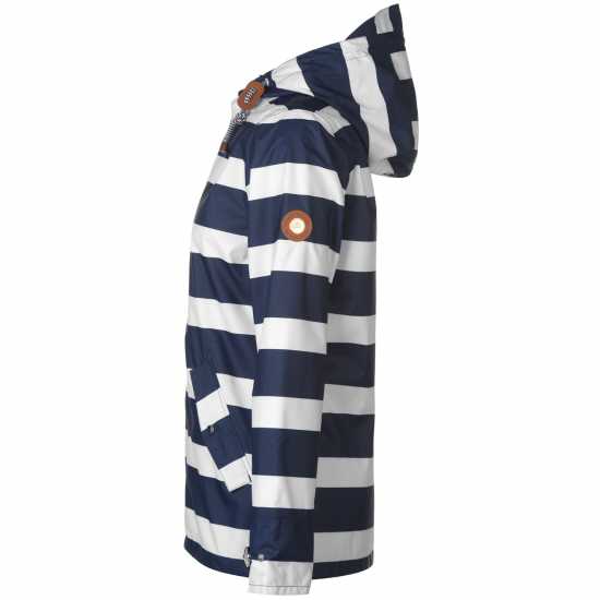 Gelert Водонепромокаемо Дамско Яке Coast Waterproof Jacket Ladies Navy/Wht Stripe Дамски якета и палта