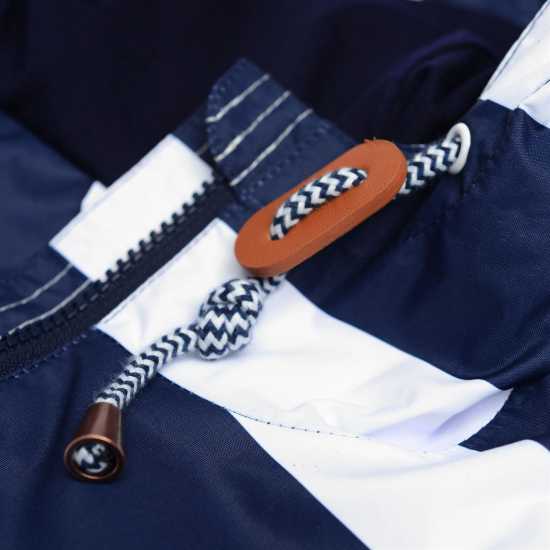 Gelert Водонепромокаемо Дамско Яке Coast Waterproof Jacket Ladies Navy/Wht Stripe Дамски якета и палта