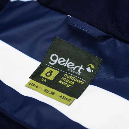 Gelert Водонепромокаемо Дамско Яке Coast Waterproof Jacket Ladies Navy/Wht Stripe Дамски якета и палта