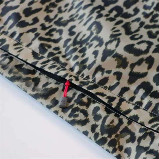 Gelert Непромокаемо Яке Womens Packaway Hooded Packable Waterproof Jacket Leopard Print 