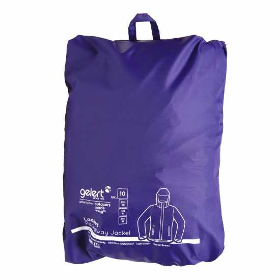 Gelert Водонепромокаемо Дамско Яке Packaway Waterproof Jacket Ladies Gelert Purple Дамски грейки