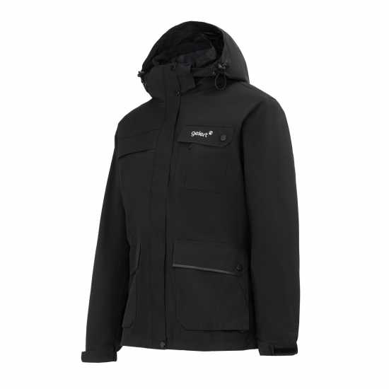 Gelert 3-In-1 Windproof Fleece Lined Detachable Hood Long Sleeve Jacket Черно 