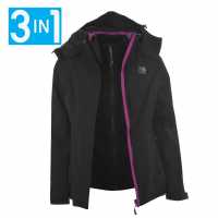 Дамско Яке Karrimor 3 In 1 Weathertite Jacket Ladies Black Дамски грейки