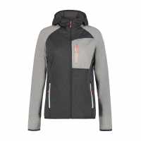 Дамски полар Icepeak Banks Hooded Fleece Top Womens Оловно-сиво Icepeak Banks Hooded Fleece Top Womens Оловно-сиво Дамски полар