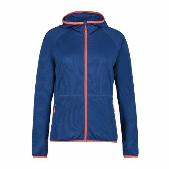 Icepeak Дамско Яке Berka Hooded Fleece Jacket Womens Синьо Дамски полар