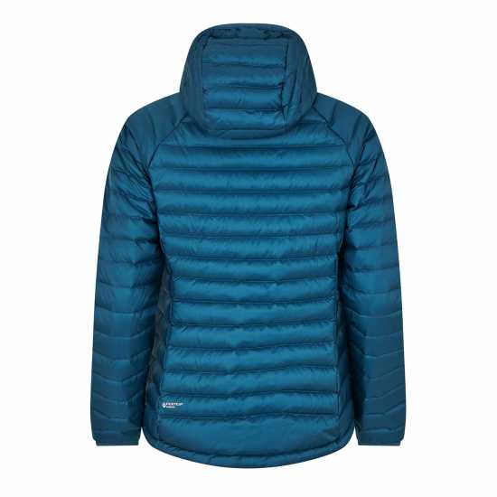 Jack Wolfskin Пухено Яке Jw Passamani Hooded Down Jacket Синьо 