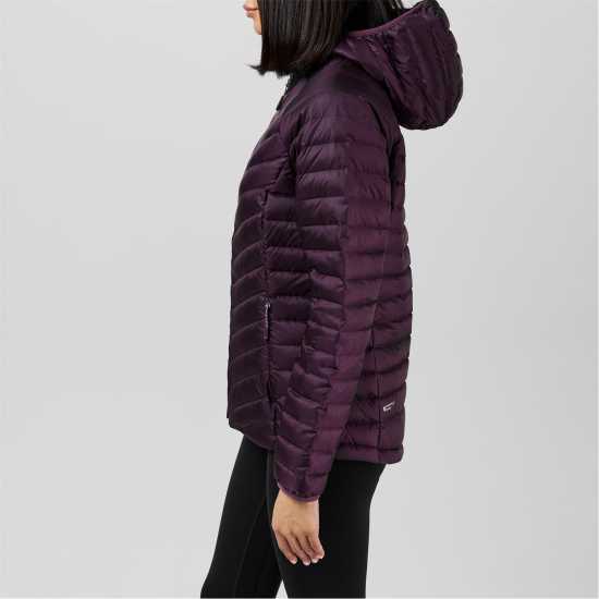 Jack Wolfskin Пухено Яке Jw Passamani Hooded Down Jacket Лилаво 