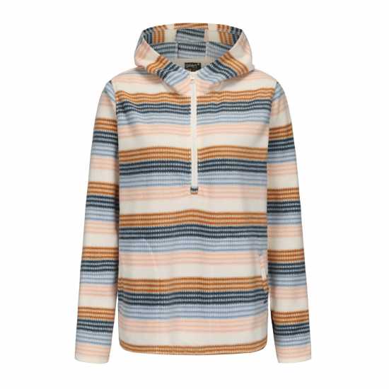 Gelert Quarter Zip Fleece Top Ladies Кремава ивица Дамски полар
