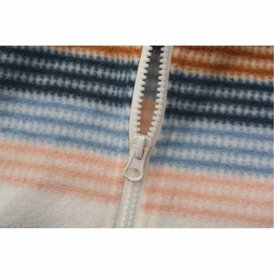 Gelert Quarter Zip Fleece Top Ladies Кремава ивица Дамски полар