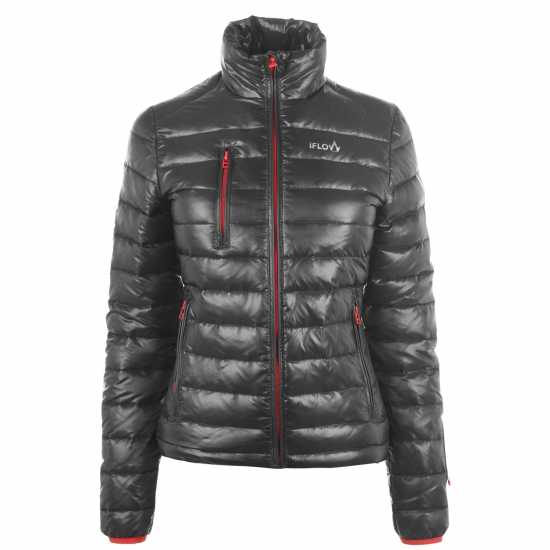 Iflow Дамско Яке Superlight Jacket Ladies Grey/Red Дамски якета и палта