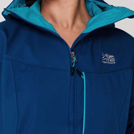 Karrimor Софтшел Дамско Яке Alpiniste Soft Shell Jacket Ladies Blue Slate Дамски грейки