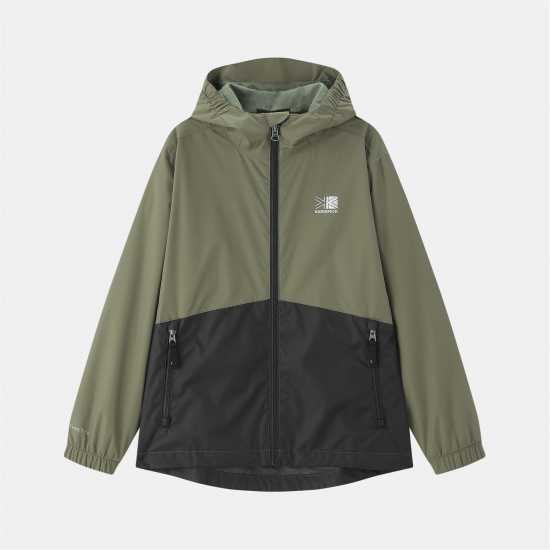 Karrimor Непромокаемо Яке Kids Sierra Hooded Waterproof Jacket Khaki/Black Karrimor Непромокаемо Яке Kids Sierra Hooded Waterproof Jacket Khaki/Black
