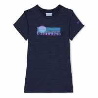 Columbia Mission Peak Graphic Shirt Juniors Морска синьо Детски тениски и фланелки