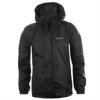 Gelert Lightweight Packaway Rain Jacket Black Детски якета и палта