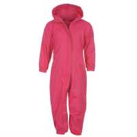 Gelert Kids' All-Weather Waterproof Jumpsuit Pink Детски якета и палта