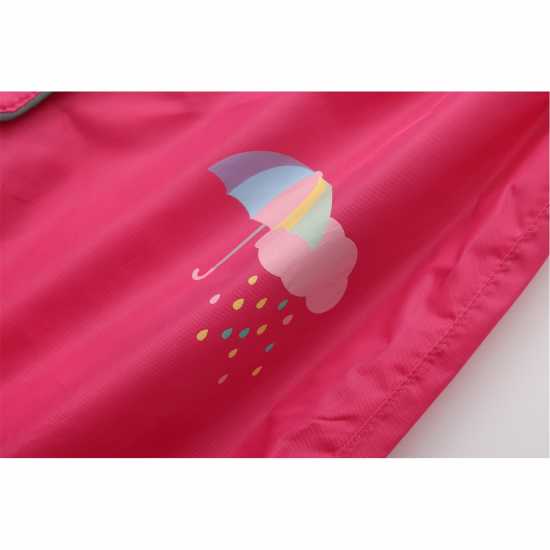 Gelert Waterproof Rain Suit Kids Розово Детски якета и палта