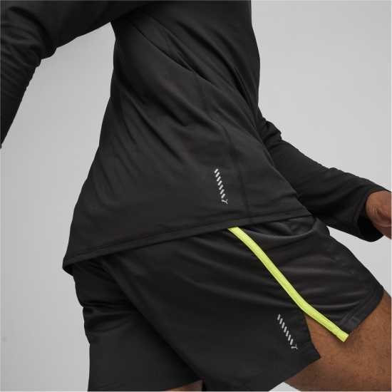 Puma Run Cloudspun Quarter Top Mens Черно Пума Мъжки горнища с цип