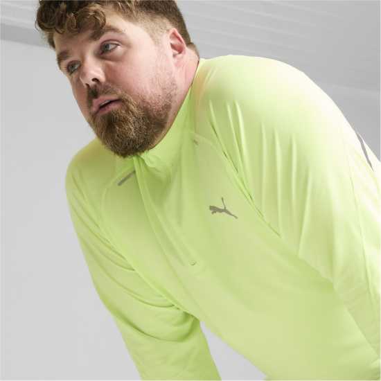 Мъжки горнища с цип Puma Run Cloudspun Quarter Top Mens Шипкаво ябълка Puma Run Cloudspun Quarter Top Mens Шипкаво ябълка Мъжки горнища с цип