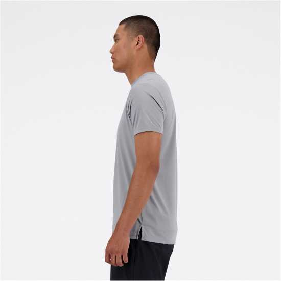 New Balance Short-Sleeve Performance Running Top Сиво 