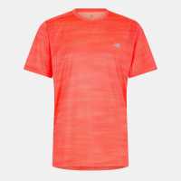 New Balance Short-Sleeve Performance Running Top Червено 