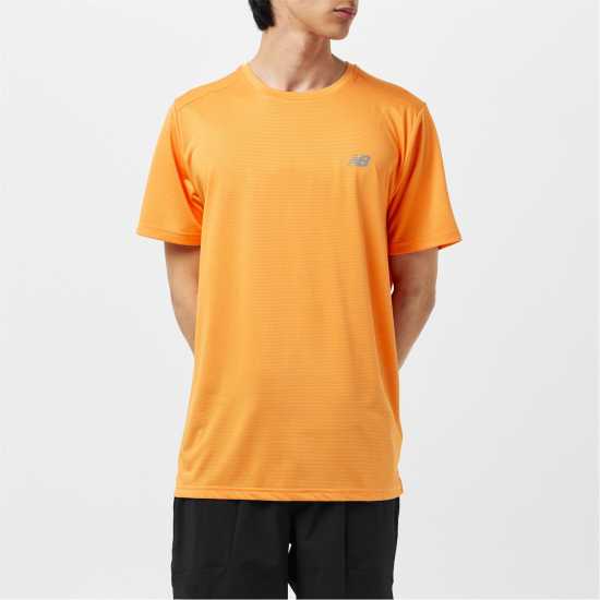 New Balance Short-Sleeve Performance Running Top Пламък 