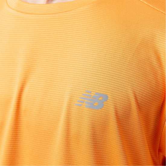 New Balance Short-Sleeve Performance Running Top Пламък 