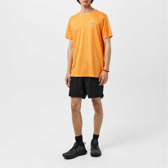 New Balance Short-Sleeve Performance Running Top Пламък 