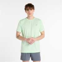 New Balance Short-Sleeve Performance Running Top Лаб Зелен 