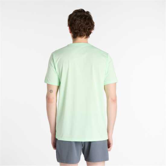 New Balance Short-Sleeve Performance Running Top Лаб Зелен 