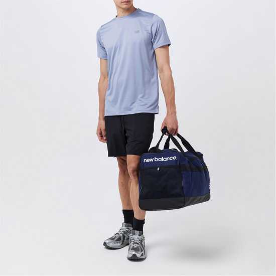 New Balance Short-Sleeve Performance Running Top Синьо New Balance Short-Sleeve Performance Running Top Синьо