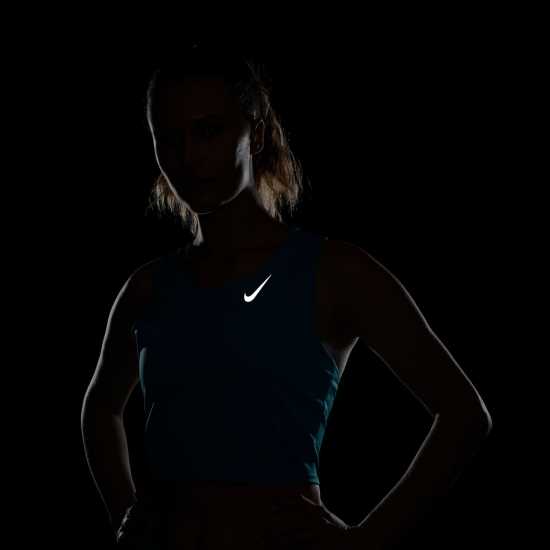 Nike Dri-FIT Race Women's Cropped Running Tank Rapid Teal Атлетика