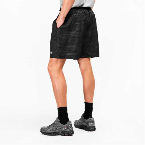 New Balance Men's Performance Running Shorts Черно печатане 