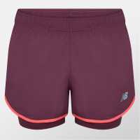 New Balance Balance 2 In 1 3 Inch Running Short Womens  Дамски клинове за фитнес