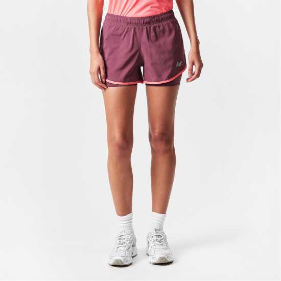Дамски клинове за фитнес New Balance Balance 2 In 1 3 Inch Running Short Womens New Balance Balance 2 In 1 3 Inch Running Short Womens Дамски клинове за фитнес