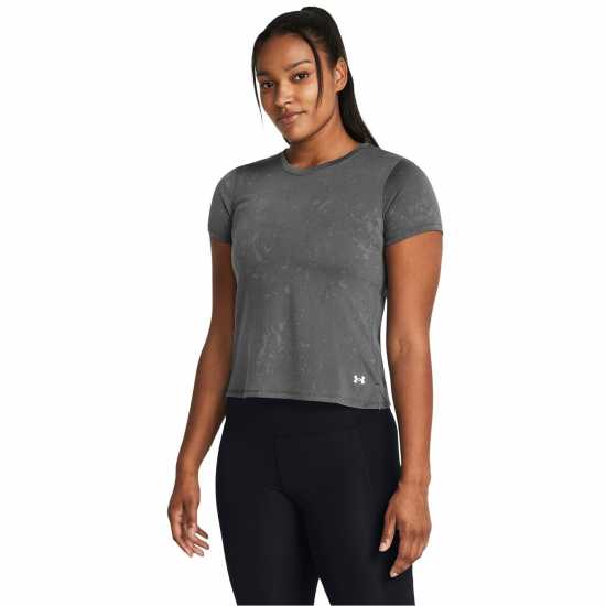 Under Armour Launch Splatter Short-Sleeve Performance Top  