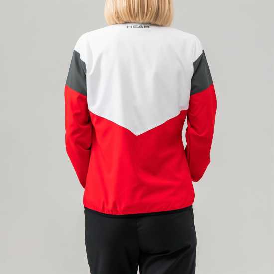 Head Дамско Яке Club Jacket Womens Red/Grey - Дамски грейки