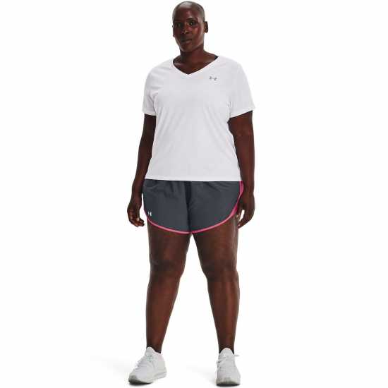 Under Armour Дамски Шорти Fly-By 2.0 Shorts Womens Grey Дамски клинове за фитнес