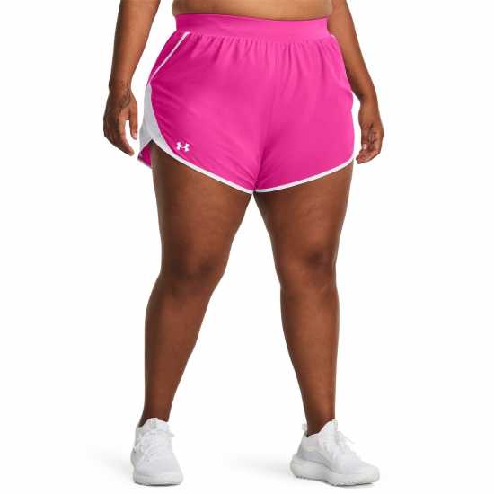 Under Armour Дамски Шорти Fly-By 2.0 Shorts Womens Pink - Дамски клинове за фитнес