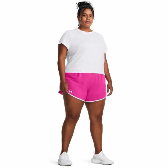 Under Armour Дамски Шорти Fly-By 2.0 Shorts Womens Pink - Дамски клинове за фитнес