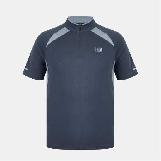 Karrimor Ss Zip Tee Sn54 Charcoal/Grey 