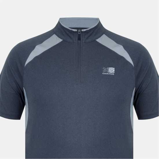 Karrimor Ss Zip Tee Sn54 Charcoal/Grey 