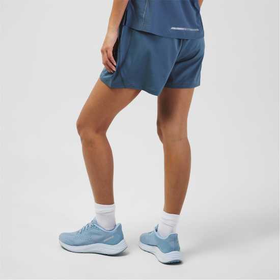Тъкани Дамски Гащета Karrimor Running Woven Shorts Ladies Бурно синьо Дамски клинове за фитнес